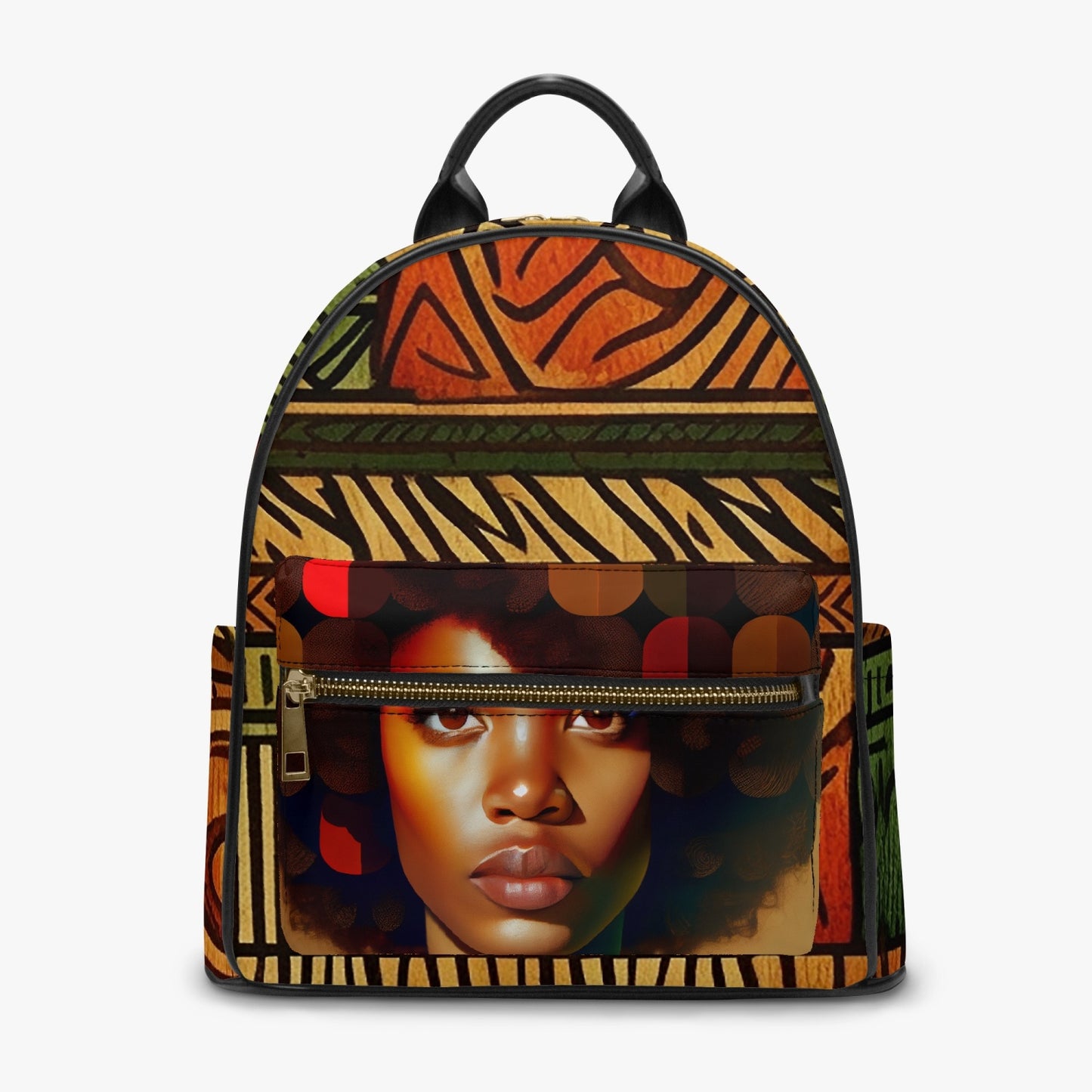 Afrocentric  PU Backpack