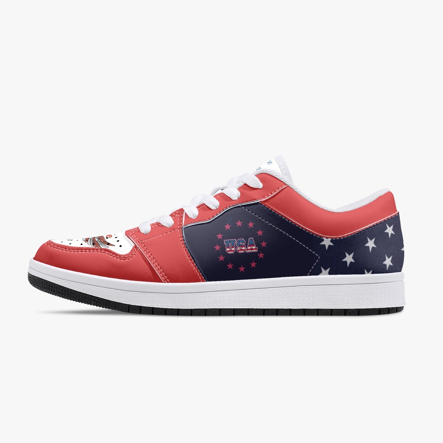 Madame President Harris Low-Top Leather Sneakers