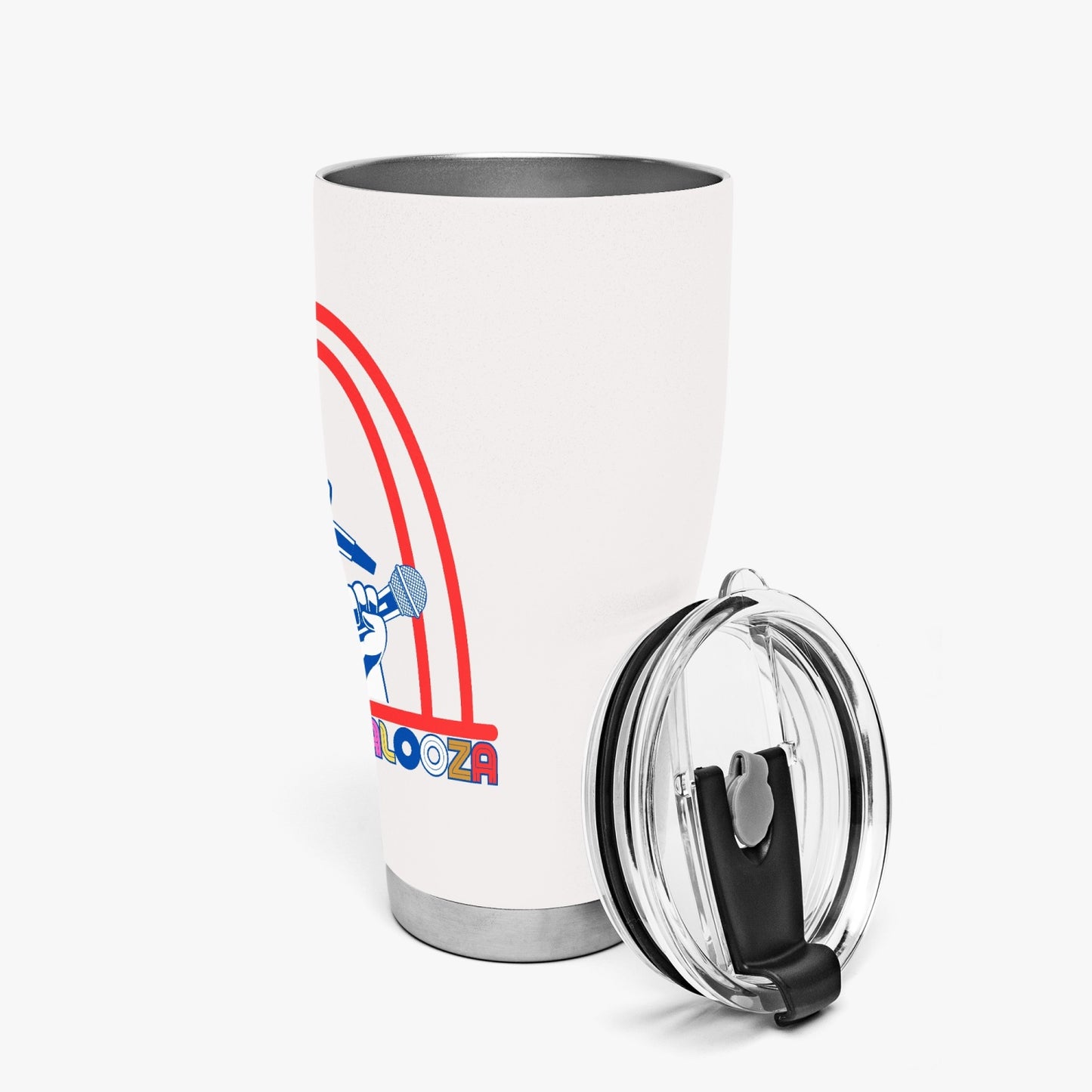 Karaokepalooza. 30oz Curved Shiny Tumbler