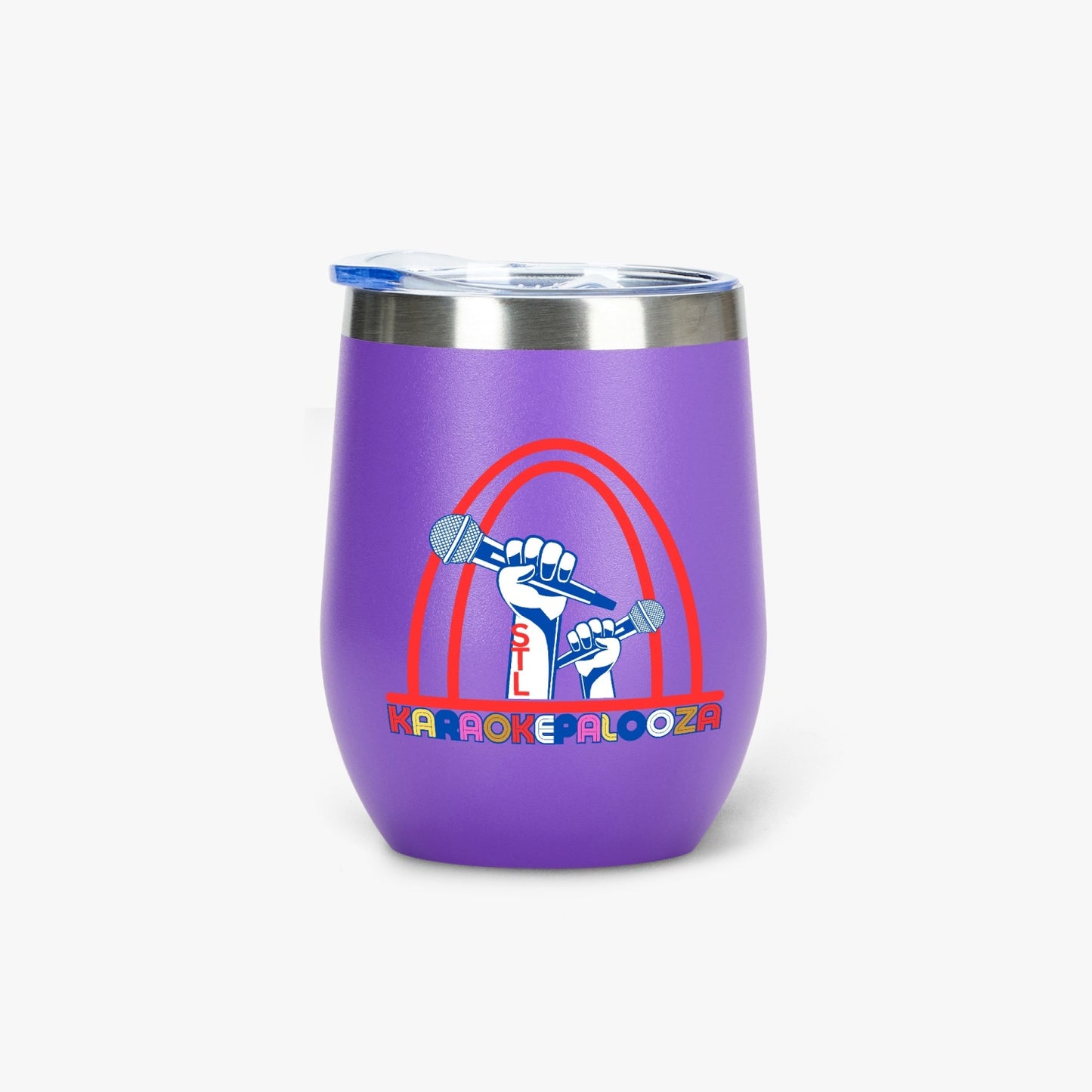 Karaokepalooza  Egg Shaped Insulated Wine Tumbler