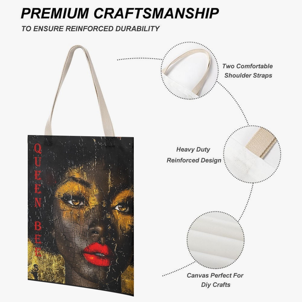 Queen Bee Canvas Tote Bag