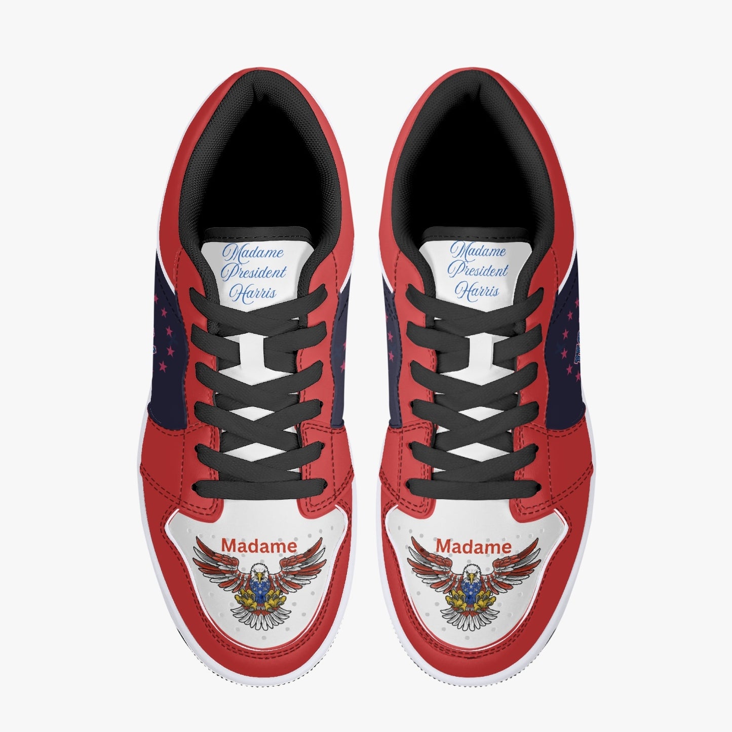 Madame President Harris Low-Top Leather Sneakers