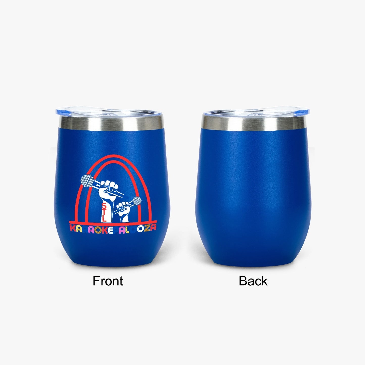 Karaokepalooza  Egg Shaped Insulated Wine Tumbler