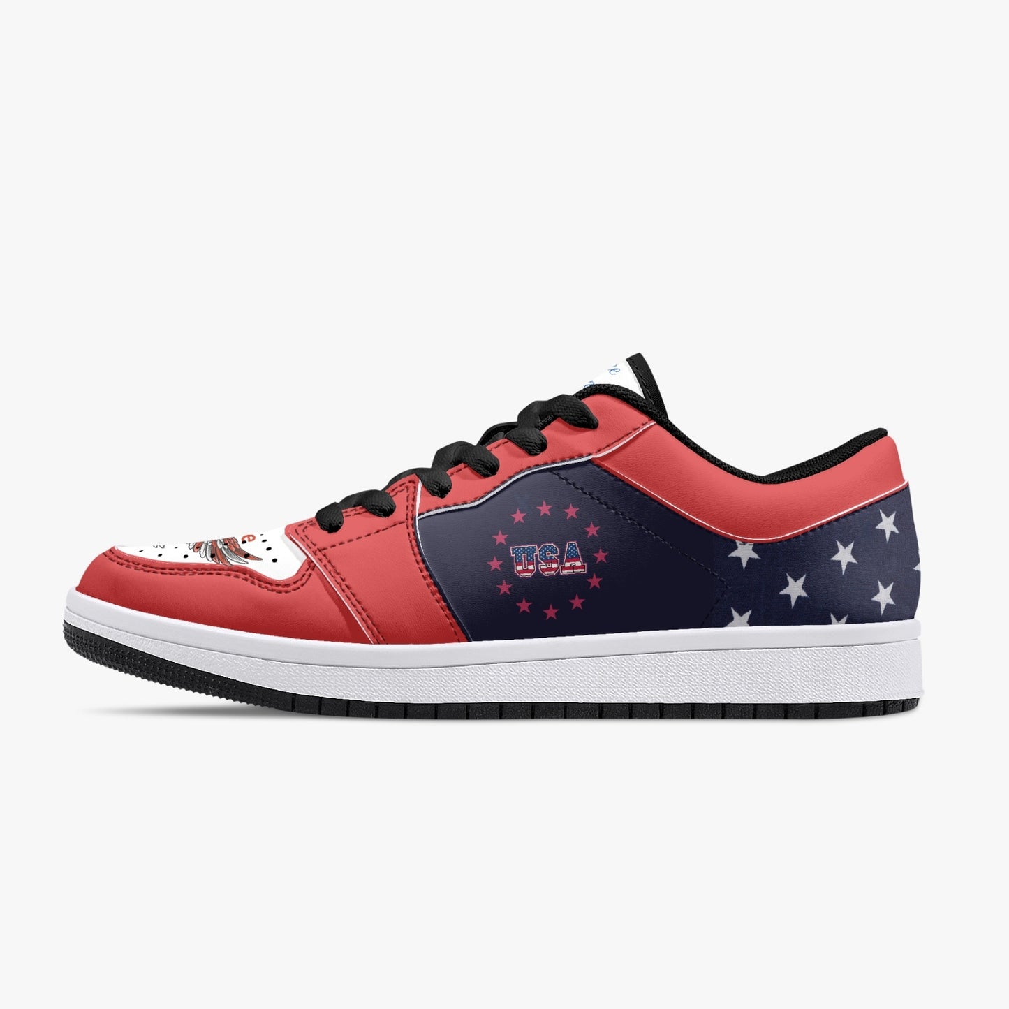 Madame President Harris Low-Top Leather Sneakers