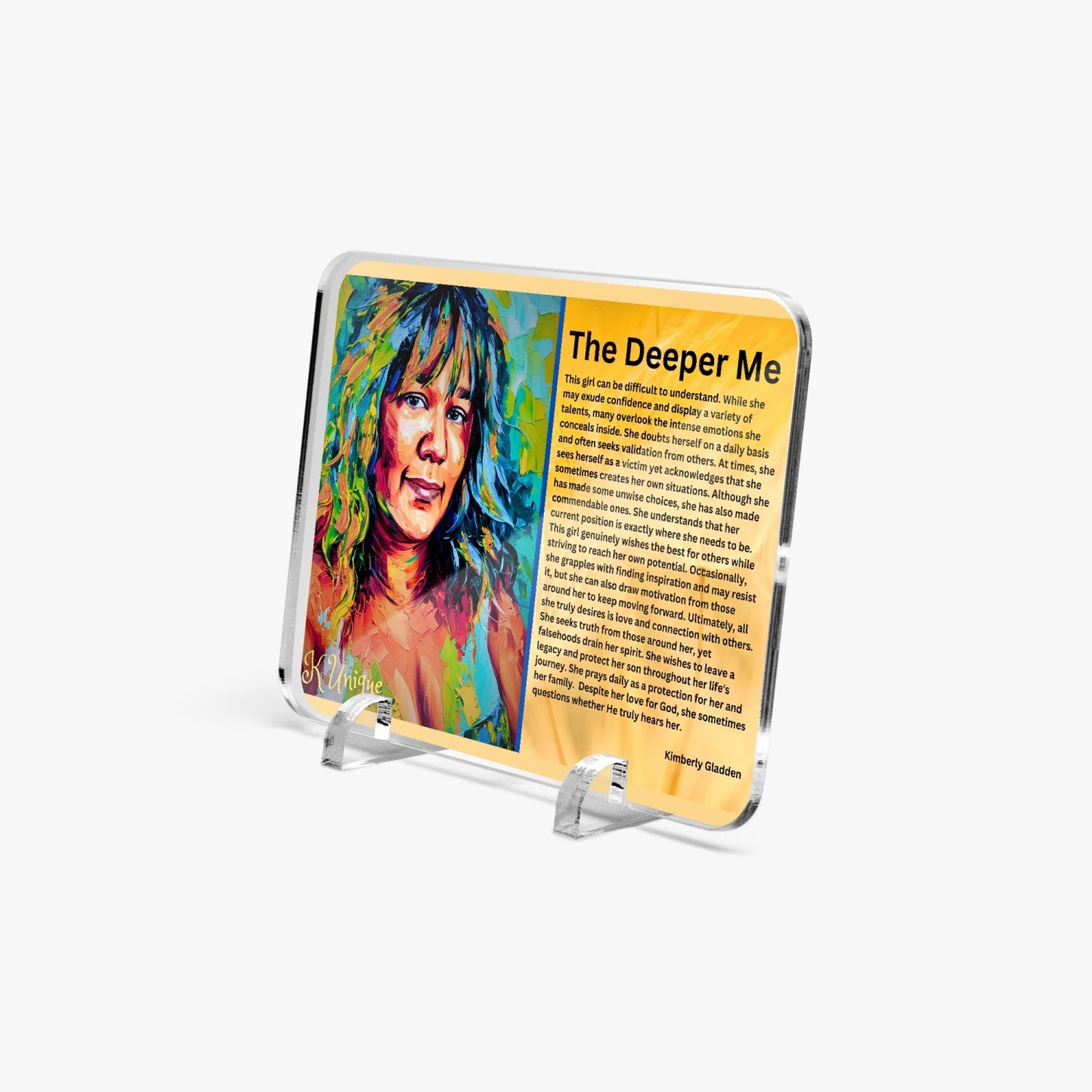 1063. Acrylic Plaque with Stand - Rectangle