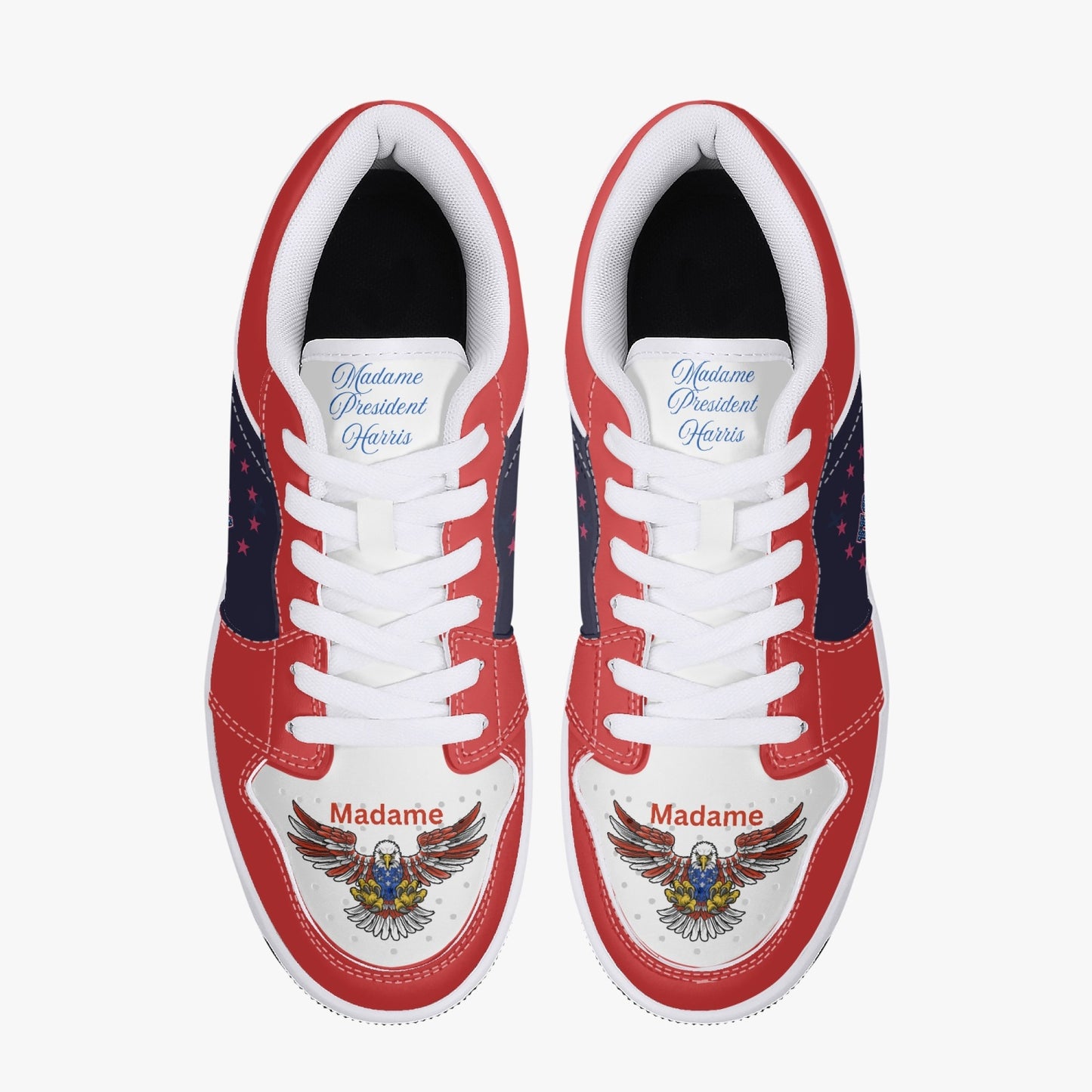 Madame President Harris Low-Top Leather Sneakers