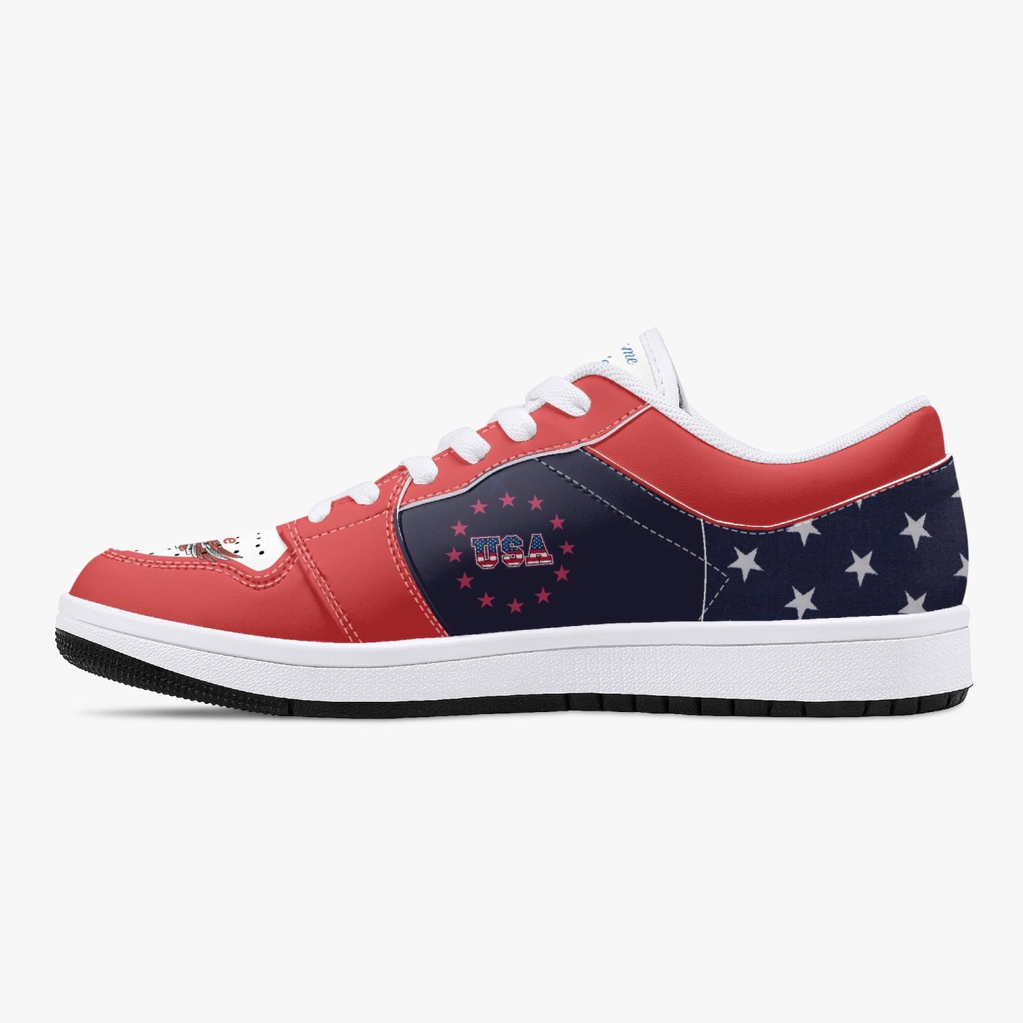 Madame President Harris Low-Top Leather Sneakers