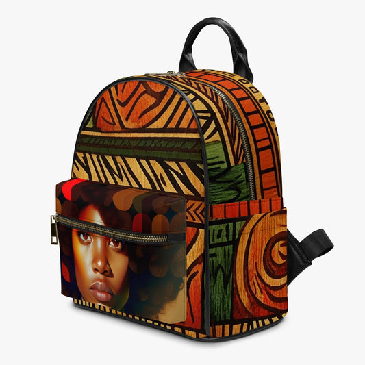 Afrocentric  PU Backpack