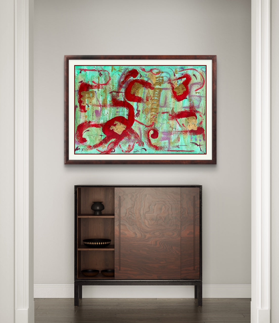 Crimson Dance in the Meadow