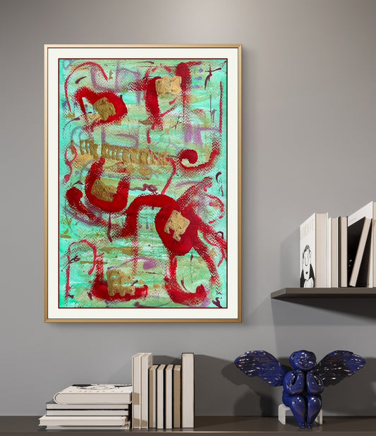 Crimson Dance in the Meadow