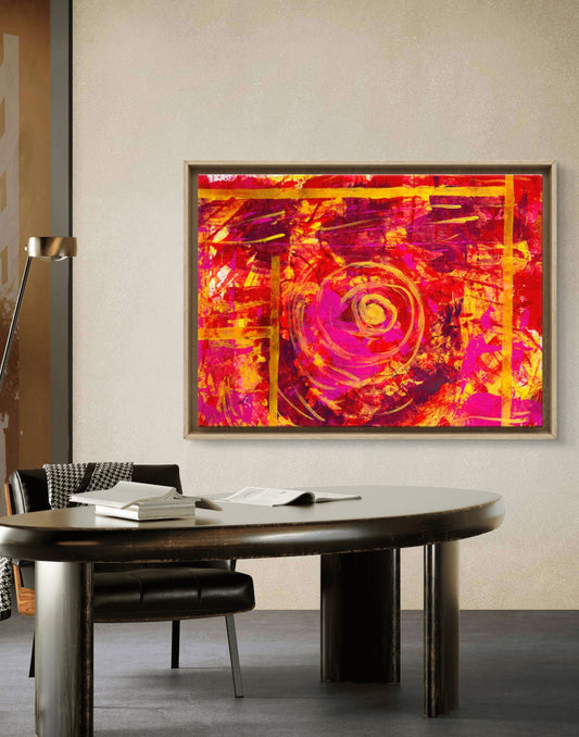 Swirl of Pink - Fine Art Painting