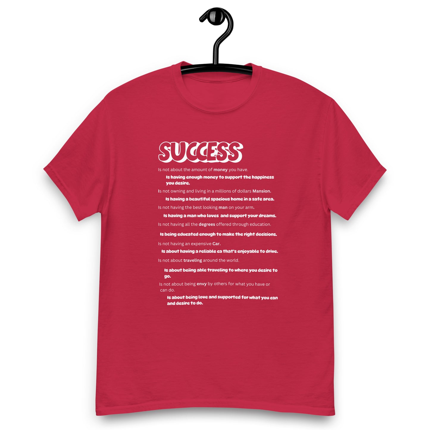 Success Wht Unisex Classic Tee