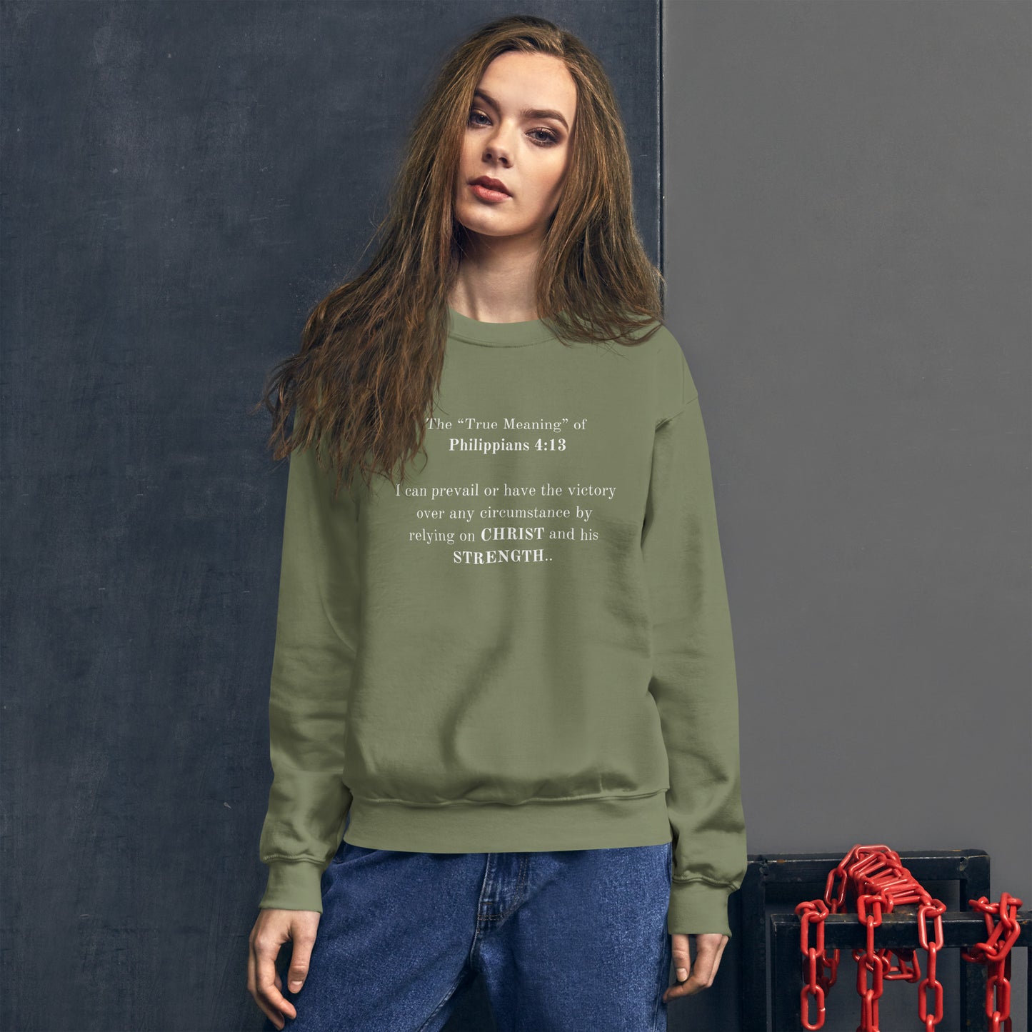 Phil4:13Wh- Sweatshirt