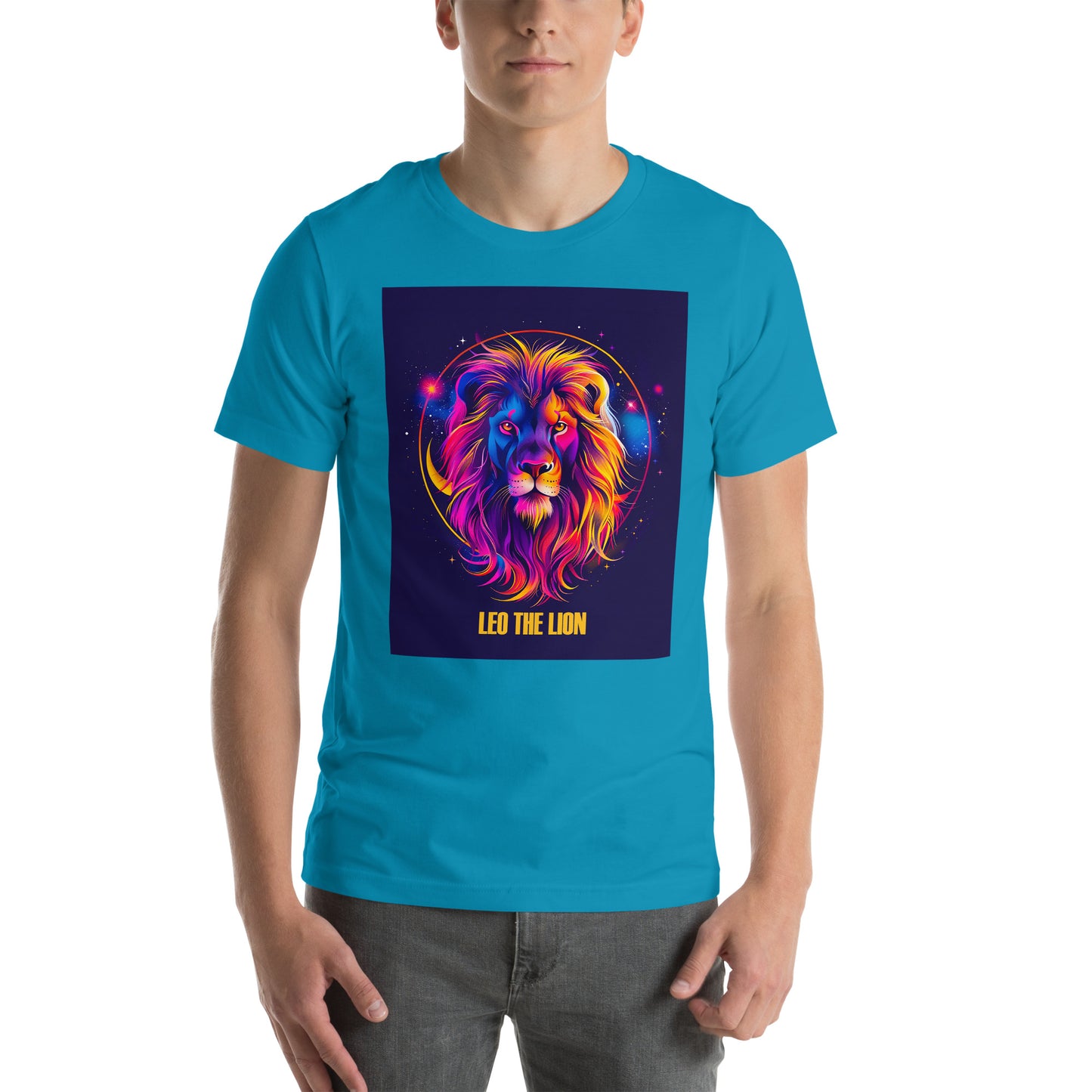 Leo Zodiac Neon Unisex T-shirt