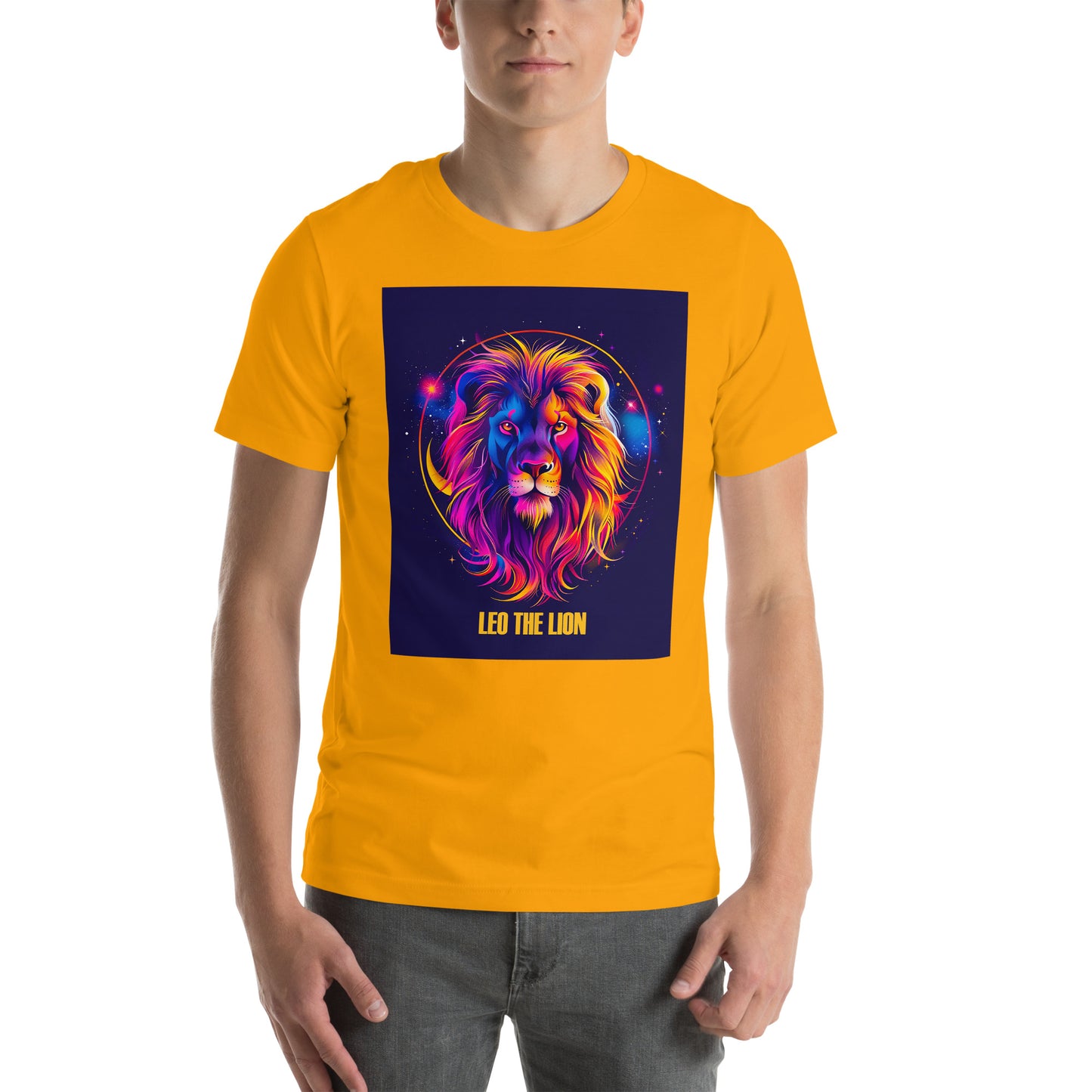 Leo Zodiac Neon Unisex T-shirt