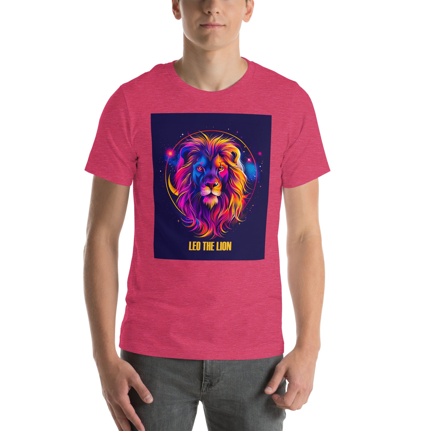 Leo Zodiac Neon Unisex T-shirt