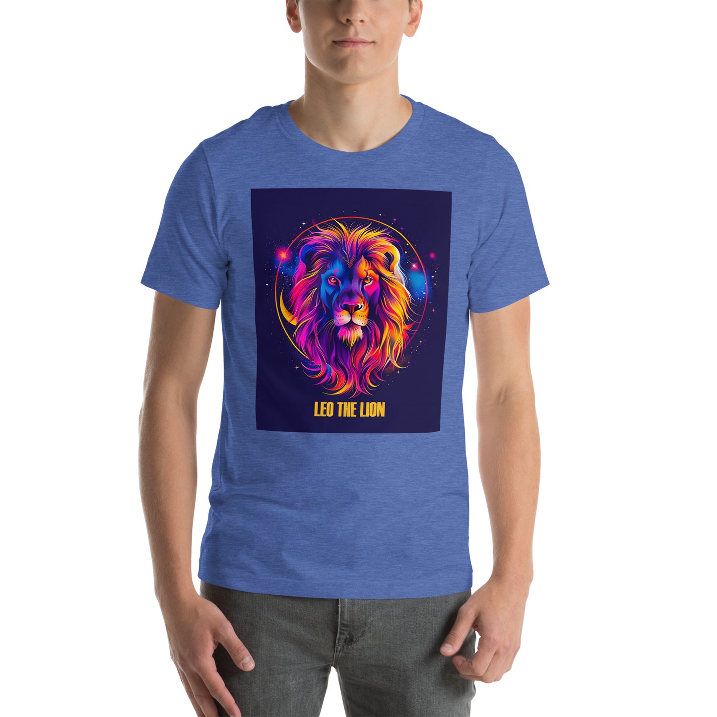Leo Zodiac Neon Unisex T-shirt
