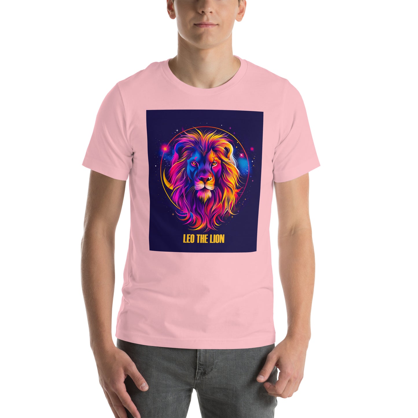 Leo Zodiac Neon Unisex T-shirt