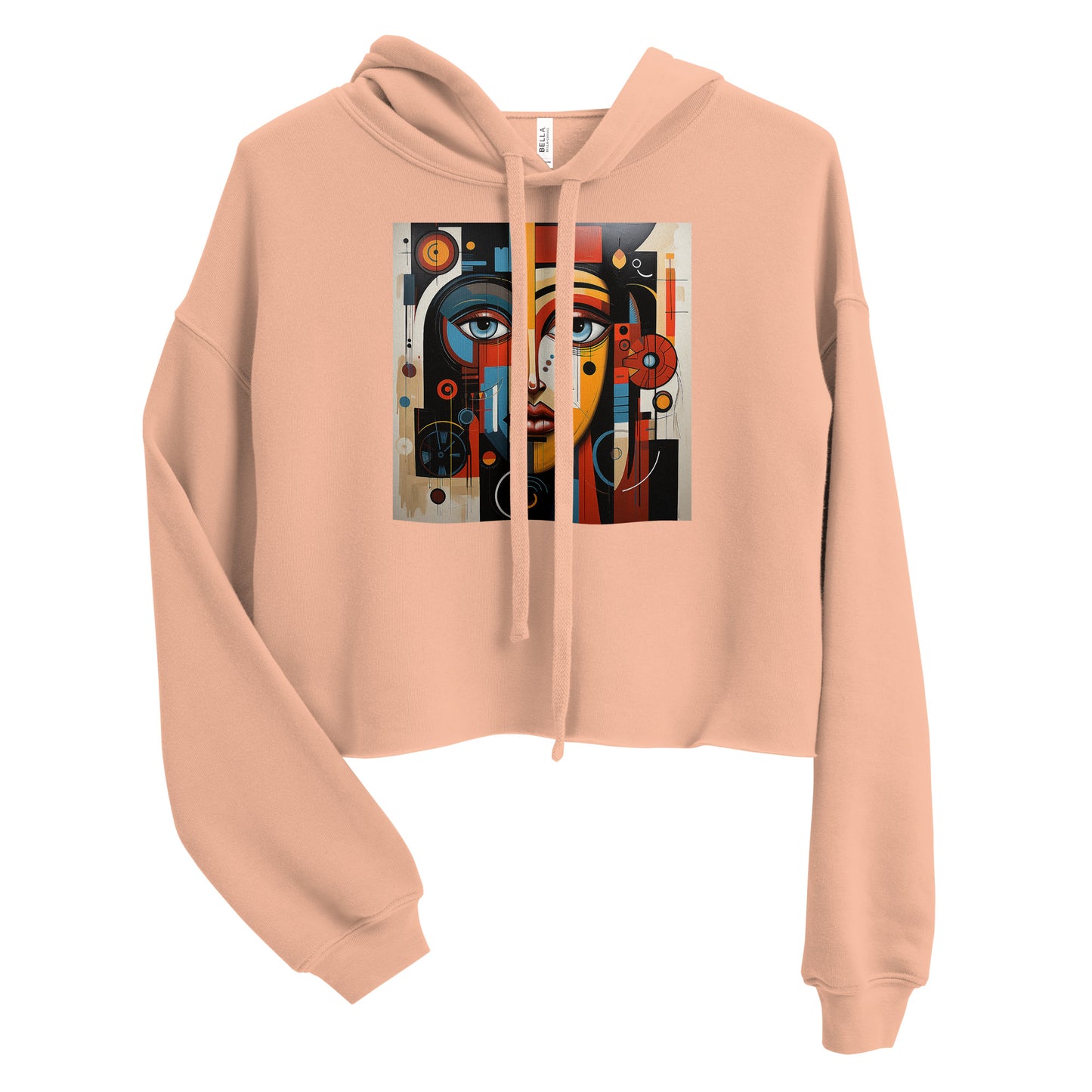 Patterns of A Face - Crop Hoodie